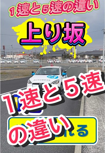速度や状況に応じてギアチェンジしようね！#西ドラ #自動車学校 #教習 #自校 #mt