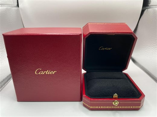 Vintage Cartier Ring Box Red Jewelry Case With Outer Box Authentic 14618 - Etsy