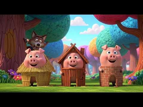 🐷 The Three Little Piggie Building Houses Rhyme 🐷🏠 | Fun Kids Song”