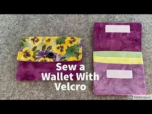 Quick & Easy Wallet with Velcro Closure