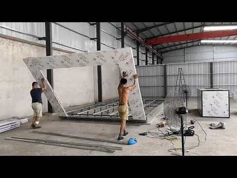 Car spray booth installation