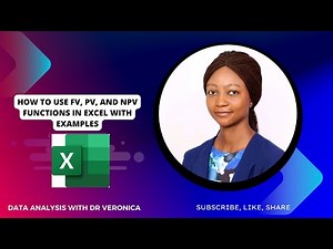 How to do FV, PV, and NPV in Excel with examples #financialfunctions #msexcel