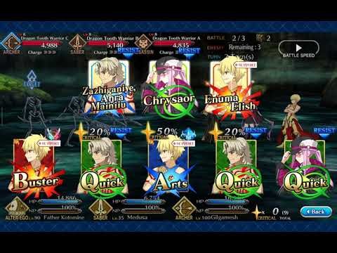 my first time video of playing fgo(Singularity F)