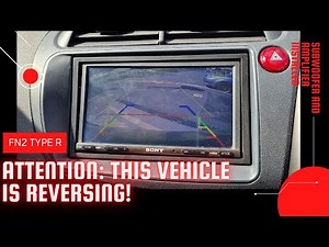 Honda Civic FN2 MK8 Type R Stereo Replacement Pt.2 - Reverse Camera and Amplifier Subwoofer Install
