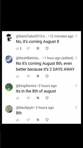 BFDIA 22 is releases in August 8th, 2025