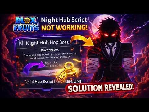 👉 FIX Night Hub Script Error 268 🔥 Blox Fruits Script Not Working Solution!