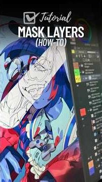 HOW TO: Mask Layers! 🎓 #tutorial #art #clipstudiopaint