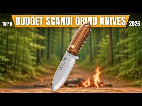 Top 8 Best Budget Scandi Grind Knives in 2026 (Don't Buy Until You Watch This!