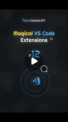 Mystic • Tech • Coding • HTML • CSS on Instagram: "Mystic Extensions #12: Magical VS Code Extensions 🧙🏻‍♂️🪄 #html #htmltricks #programming #programmingtips #coding #codinghacks #vscode #vscodeextension #fyp #viral #vscodetips"