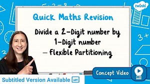 Divide a 2-Digit Number by a 1-Digit Number - Flexible Partitioning | KS2 Maths Concept Video