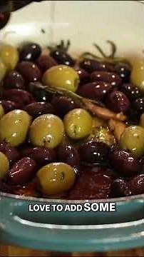 Marinated Olives with Feta & Herbs Appetizer