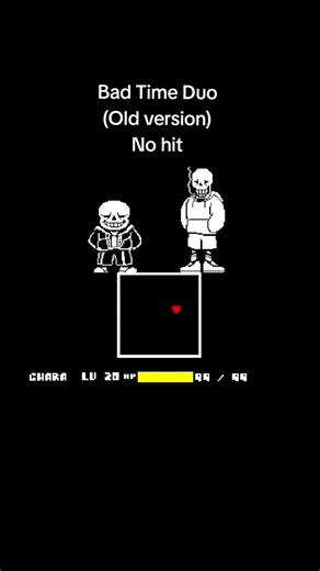 Bad Time Duo - No Hit Challenge in Undertale
