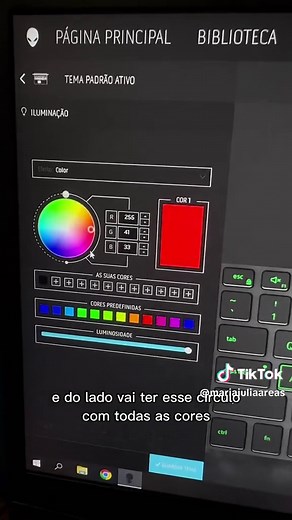Como personalizar a iluminação do teclado no notebook Dell