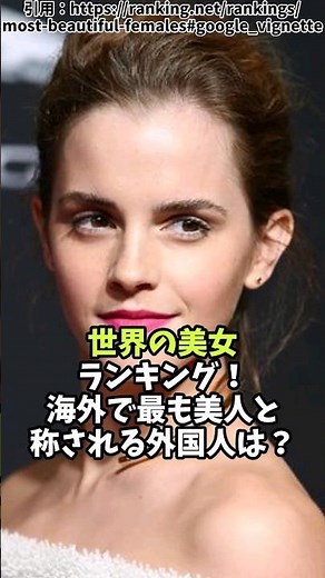 世界の美女ランキング！海外で最も美人と称される外国人は？