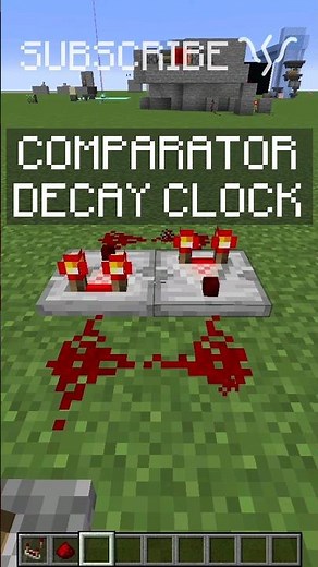 COMPARATOR DECAY CLOCK for your redstone circuits! | Redstone with PsiVolt #minecraft #redstone