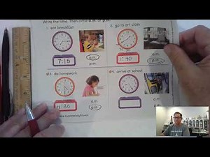 2nd Grade GO math Lesson 7.11 A.M. and P.M. pages 385-388