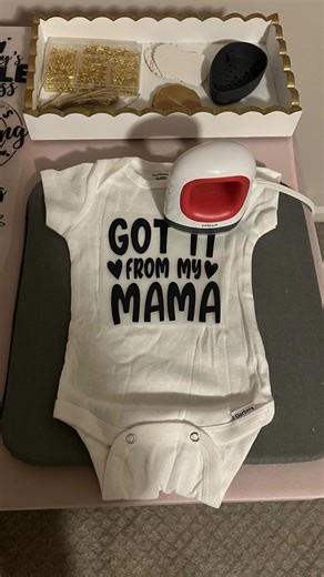 Our new diy onesie station is just about ready to go! #eventrentals #onesie | JAC's Event Rentals