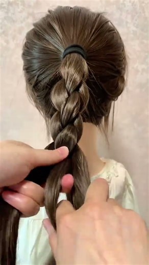 #Daily hairstyle sharing#Four-strand circular knitting tutorial#Hairpins and updo