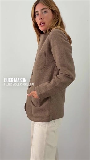 Introducing our classic fit chore coat with a slimmer cut through the arms and room in the torso for layering. | Buck Mason Women's