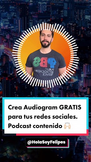 Crea tu Primer Audiogram GRATIS para Contenido Original en Redes Sociales