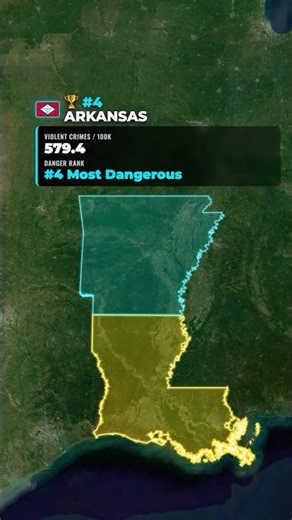 Top 5 Most Dangerous US States ⚠️🇺🇸