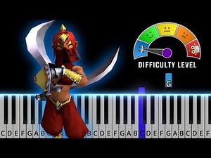 Gerudo Valley - The Legend of Zelda: Ocarina Of Time | EASY Piano Tutorial + Sheet Music (PDF)
