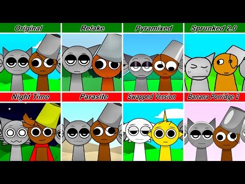 Mix all Gray and Brud in Sprunki incredibox | From Sprunki Original vs Sprunki Retake vs Sprun...