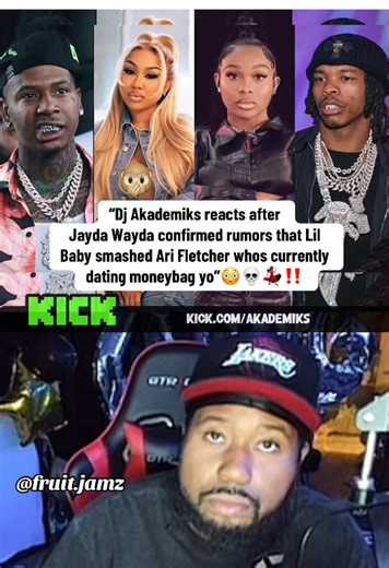 Akademiks reacts after viral video of Jayda Cheaves (Jayda Wayda) confirming the rumors that Lil baby smashed Ari Fletcher (therealkylesister) despite her being in a relationship with rapper moneybag yo #lilbaby #jaydawayda #moneybaggyo #akademiks #fyp