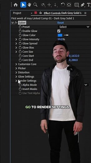 How to Make a Realistic Lightsaber Effect in After Effects A Star Wars VFX Tutorial #StarWarsDay