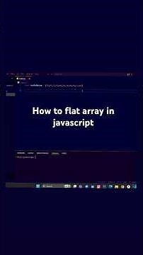 How to Flat Array | Shorts