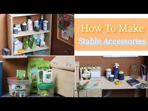 How To Make Model Horse Stable Accessories! Feed bags, Bathing supplies, Horse Show Ribbons And More