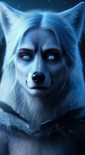 Woman Transforms Into Majestic White Wolf! 🐺