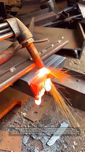 Oxy Acetylene Torch Metal Cutting Process!
