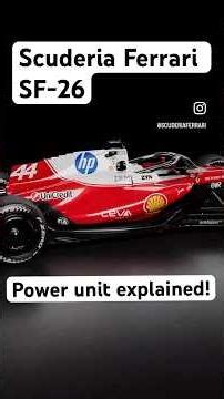 SF-26 Power unit explained! #scuderiaferrari #SF-26 #formula1 #powerunit