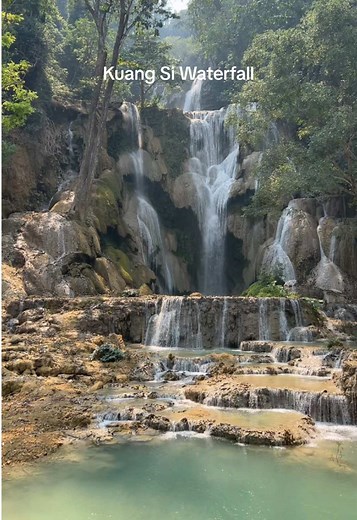 Exploring the Majestic Kuang Si Waterfall in Laos