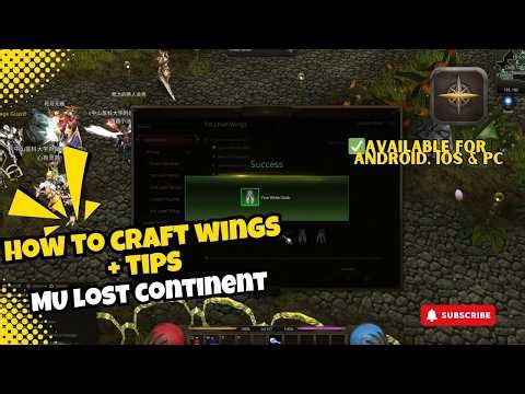 How to craft Wings (Quick & Easy) - MU Lost Continent (English Subs)