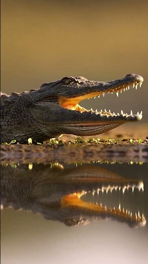 Up Close With a Young Nile Crocodile at Zimanga #shorts
