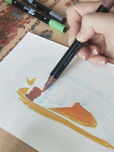 Integra Hellsing: First Acrylic Marker Drawing