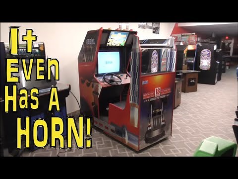 Sega's 18 Wheeler American Pro Trucker HUGE Arcade Game - I'm a Truck Driver Now!!!!