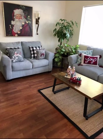 HSH Black Coffee Table, Industrial Wood and Metal Legs Center Table, Modern Minimalist Rectangle Cocktail Table for Living Room, Farmhouse Wooden Tea Table for Bedroom Home Office, Black Oak, 47 Inch