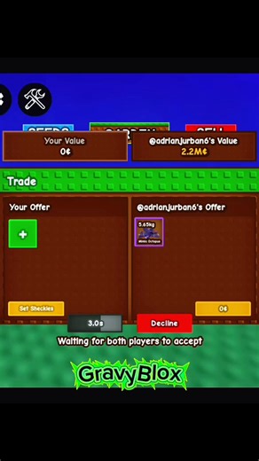 He Offered My Titanic RB Chicken For 3 Mimics and Nightmare Butterfly! #growagarden #fyp #short #roblox | GravyBlox