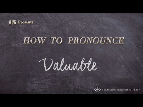 How to Pronounce Valuable (Real Life Examples!)