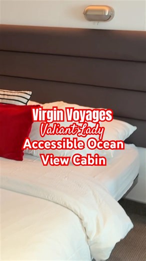 HUGE Cruise Cabin - Virgin Virgin Valiant Lady Accessible Ocean View Room Tour Linked