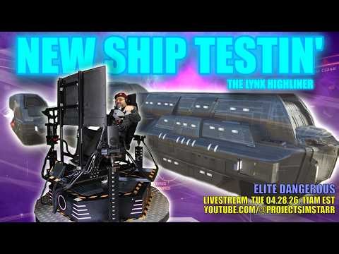 The Lynx Highliner - New Ship Testin' | Elite Dangerous in a Flight Simulator