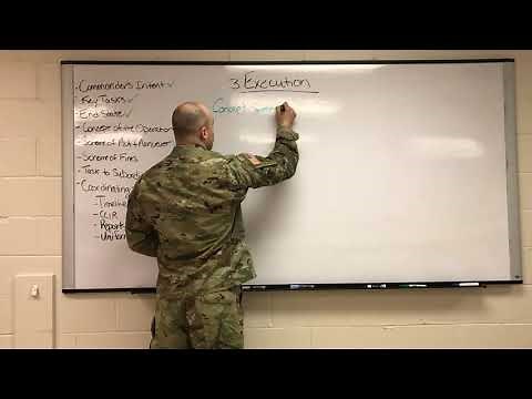 Operations Orders OPORD Paragraph 3 Execution