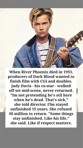 She Refused $8 Million After River Phoenix’s Death 💔