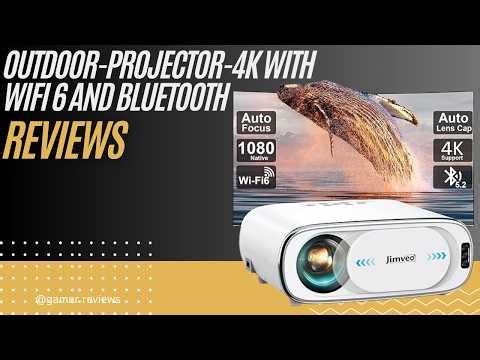 Jimveo 4K Outdoor Projector Review | 1500 ANSI Portable Projector with WiFi 6