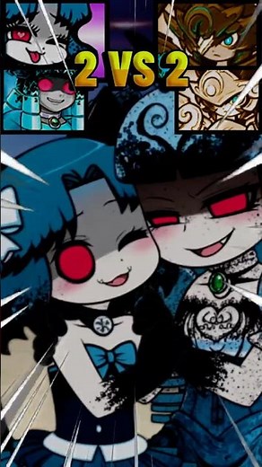 2 vs 2 Team Aku Crazed Moneko vs Team Dark Lunos 2対2 アク・狂乱のもねこチーム vs ダークルノスチーム にゃんこ大戦争スター5000