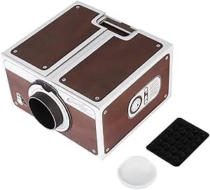 DIY Smartphone Projector, Mini DIY Projector, Simple Portable Cardboard , Lightweight Cell Phone Projector for Playing Video / Film