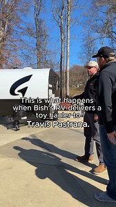 12K views · 55 reactions | Travis Pastrana wanted a light-weight toy hauler he could tow easily and load up with the family. So we brought him a Wayfinder RV Go Lite Boulderback, handed over the keys, and this was how the day started! Part 2 drops soon - and that's when you'll hear what Travis actually thinks of it! | Bish's RV | Facebook